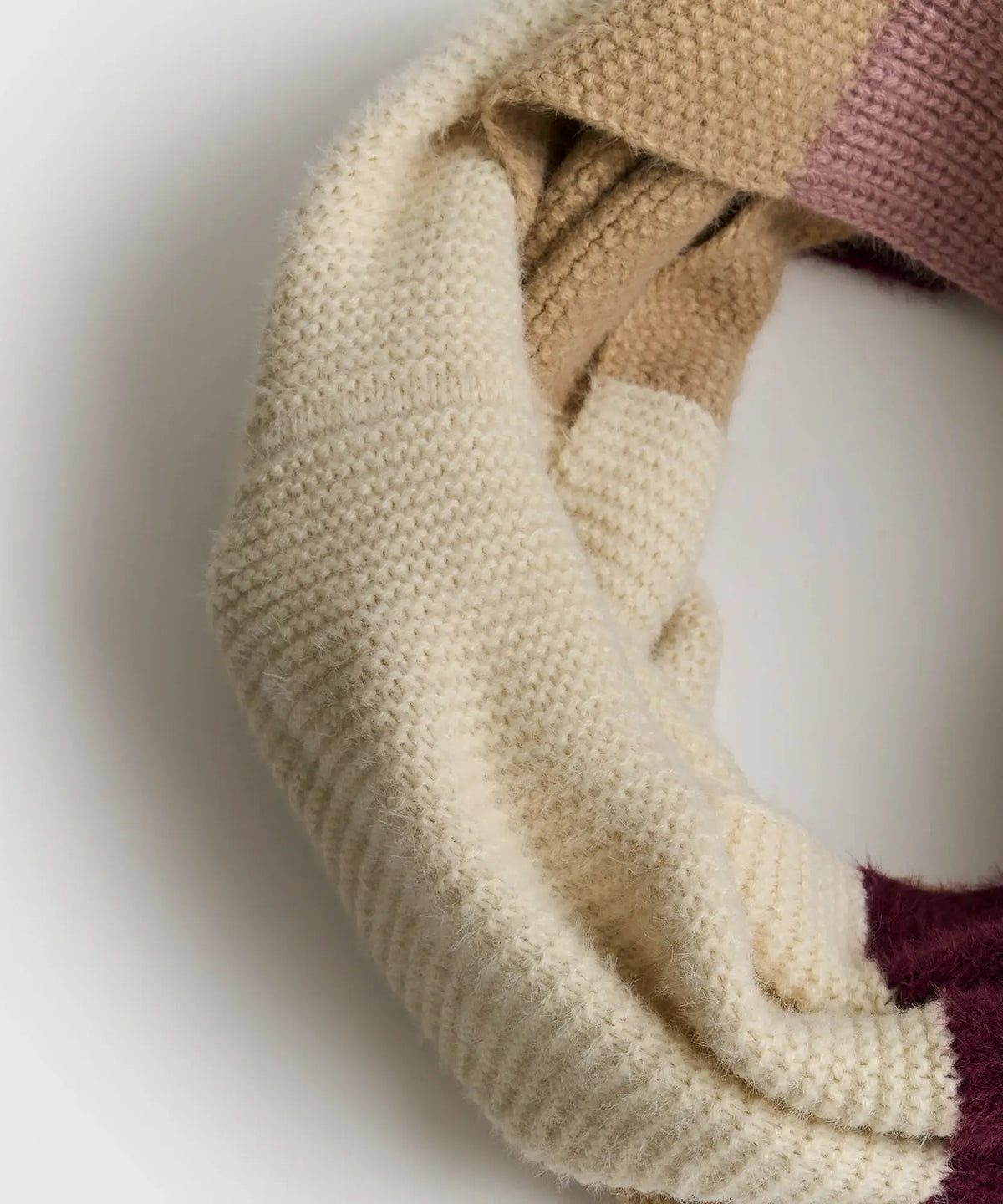 Bufanda Loop Con Cuadrados